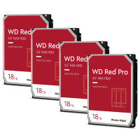 WD Red Pro 18TB NAS Hard Drive - 4 Pack