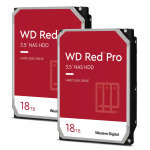 WD Red Pro 18TB NAS Hard Drive - Twin Pack
