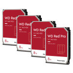 WD Red Pro 8TB NAS Hard Drive - 4 Pack