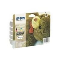 Epson T061 Quad Pack (Pigmented Black, Pigmented Magenta, Pigmented Yellow, Pigmented Cyan) with RF Tag