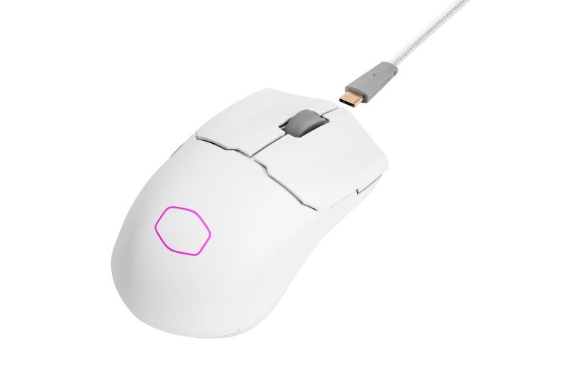 EXDISPLAY EXDISPLAY Cooler Master MM712 Hybrid Wireless Ultra Light RGB Gaming Mouse - White