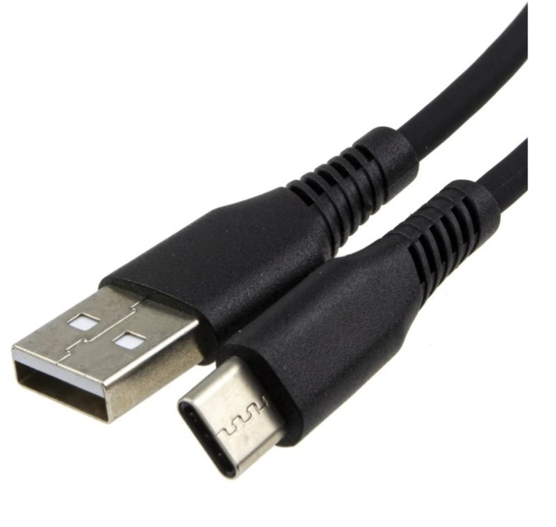 Xenta USB-A 2.0 to USB-C cable Black 2m