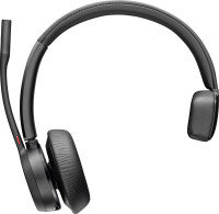 Poly VOYAGER 4310-M Microsoft Teams Certified Headset with charge stand Wireless Black Headset