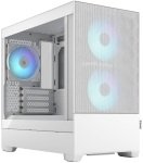 EXDISPLAY Fractal Pop Mini Air RGB White MicroATX Tempered Glass PC Case - Clearance