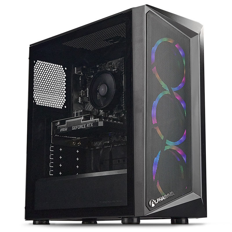 AlphaSync Gaming PC - AMD Ryzen 5, RTX 3050