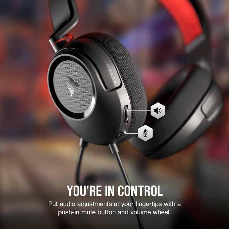 Corsair HS35 Surround V2 Multiplatform Gaming Headset - Black | Ebuyer.com