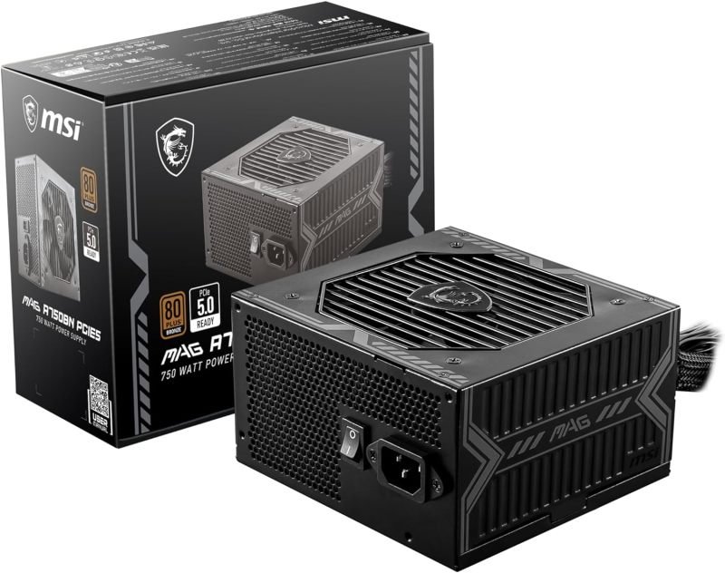 MSI MAG A750BN 750W PCIE5 Bronze Power Supply