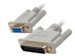 EXDISPLAY Startech Serial Null Modem Cable DB-9 (F) To DB-25 (M) - 3 m