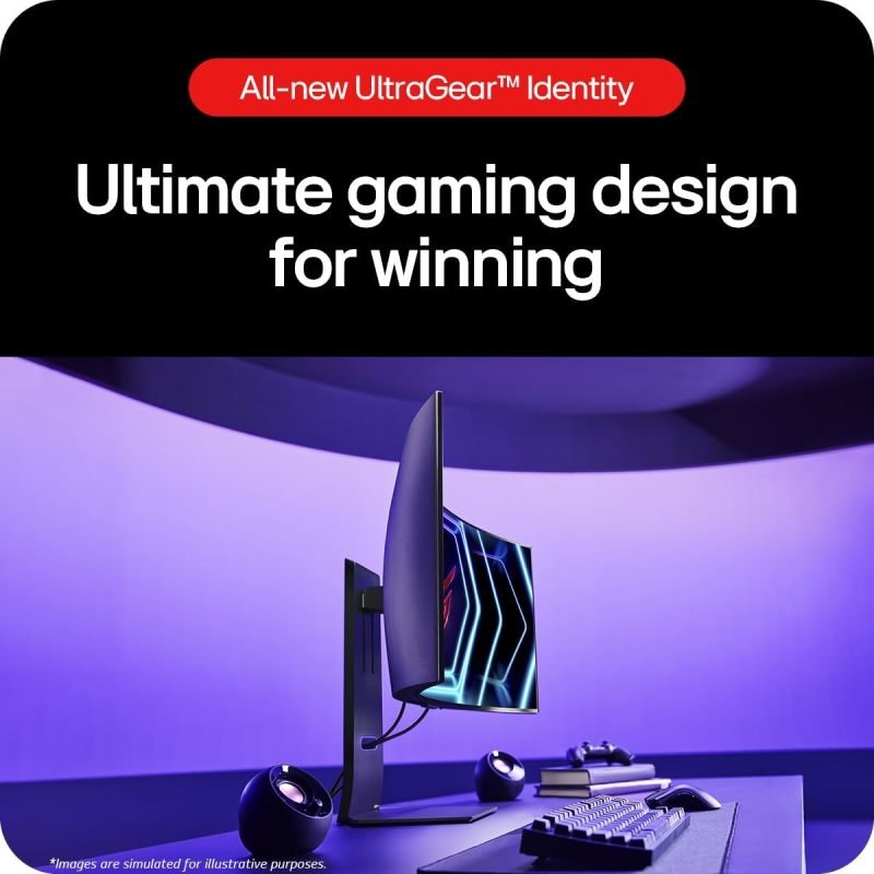 LG UltraGear 39GS95QE 39 Inch OLED Curved Gaming Monitor | Ebuyer.com