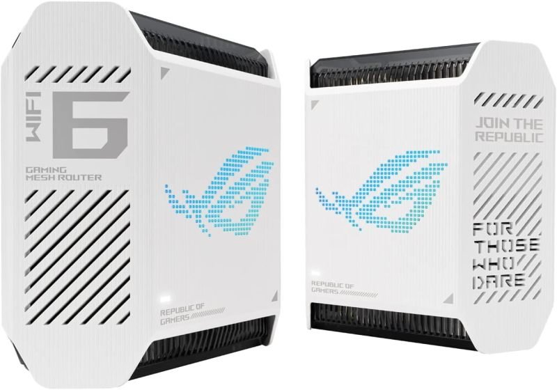 ASUS ROG Rapture GT6 AX10000 Tri Band Gaming Wifi Router - White 2 Pack