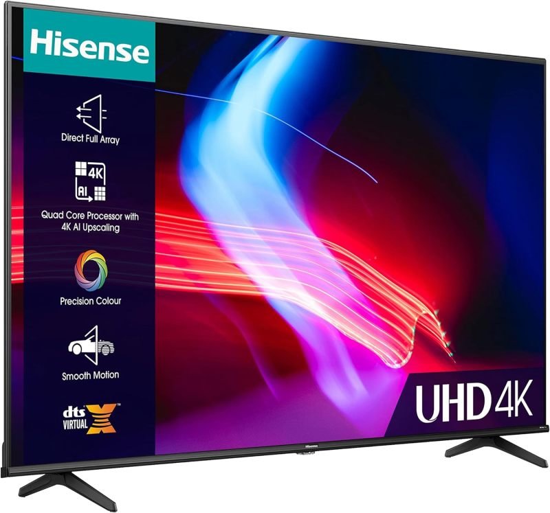 Hisense 43A6KTUK 43 Inch LED 4k Smart TV | Ebuyer.com