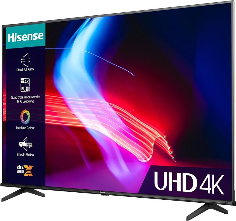 Hisense 43A6KTUK 43 Inch LED 4k Smart TV | Ebuyer.com