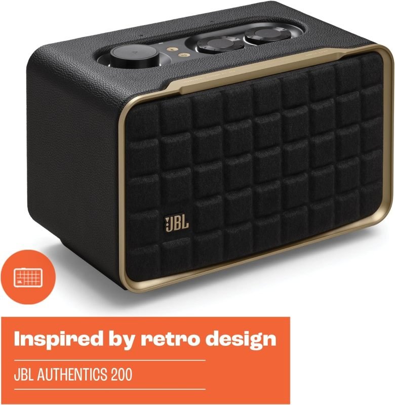 JBL Authentics 200 Bluetooth Speaker - Black | Ebuyer.com