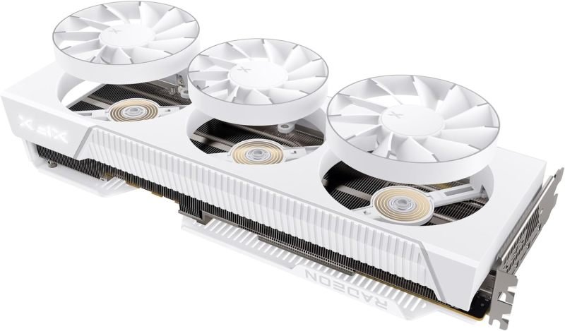 XFX AMD Radeon RX 7800 XT Quicksilver Magnetic Air White Graphics Card ...