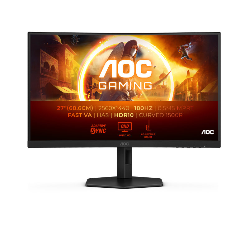 AOC CQ27G4X 27 Inch Curved Quad HD Gaming Monitor