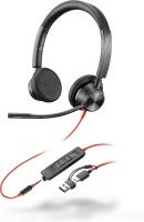 Poly Blackwire 3325 Teams Certified Wired Headset - Black