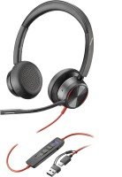 Poly Blackwire 8225 Stereo Teams Certified Wired Headset - Black