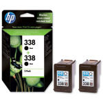 HP 338 Black Ink Cartridge - Twin Pack - CB331EE