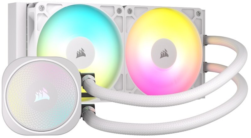 CORSAIR NAUTILUS 240 RS 240mm RGB AIO Liquid CPU Cooler - White