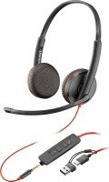 Poly Blackwire 3225 Stereo Wired Headset - Black