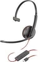 Poly Blackwire 3210 Monaural Wired USB-C Headset - Black