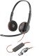 Poly Blackwire 3220 Stereo Wired Headset - Black
