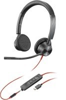 Poly Blackwire 3225 Stereo Wired Headset - Black