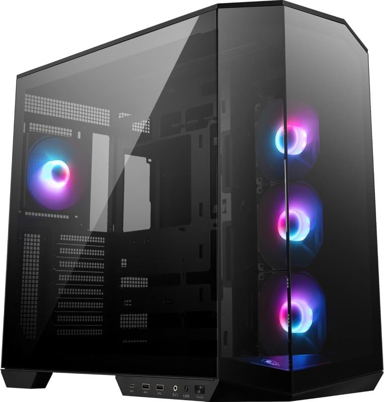 MSI MAG PANO 100R PZ Mid Tower ATX Gaming PC Case - Black