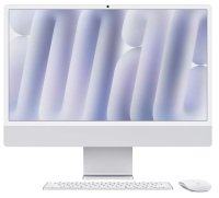 Apple iMac 24 Inch All in One Desktop PC - Apple M4 Chip 10 Core, Silver