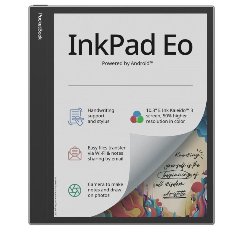PocketBook InkPad EO En Note 10.3 Inch 64GB e-book Reader - Mist Grey