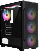 CiT Crossfire Mid Tower ATX Gaming PC Case - Black