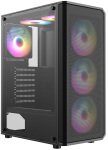 CiT Delta Mid Tower ATX Gaming PC Case - Black