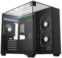 CiT Eclipse Mini Tower Micro ATX Gaming PC Case - Black