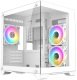 CiT Overseer Mid Tower Micro ATX Gaming PC Case - White