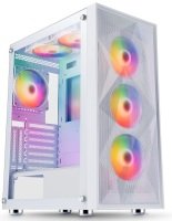 CiT Phantom XL Mid Tower E-ATX Gaming PC Case - White