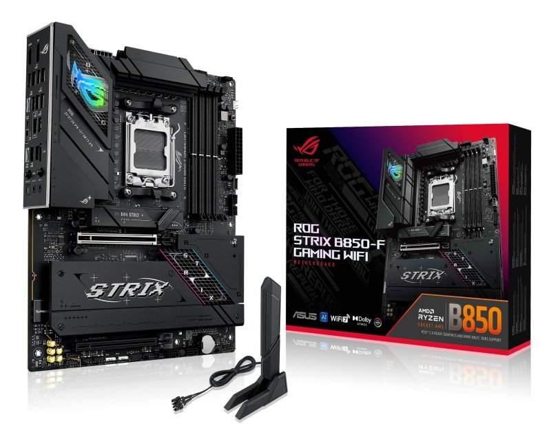 ASUS AMD ROG STRIX B850-F GAMING WIFI AM5 DDR5 ATX Gaming Motherboard