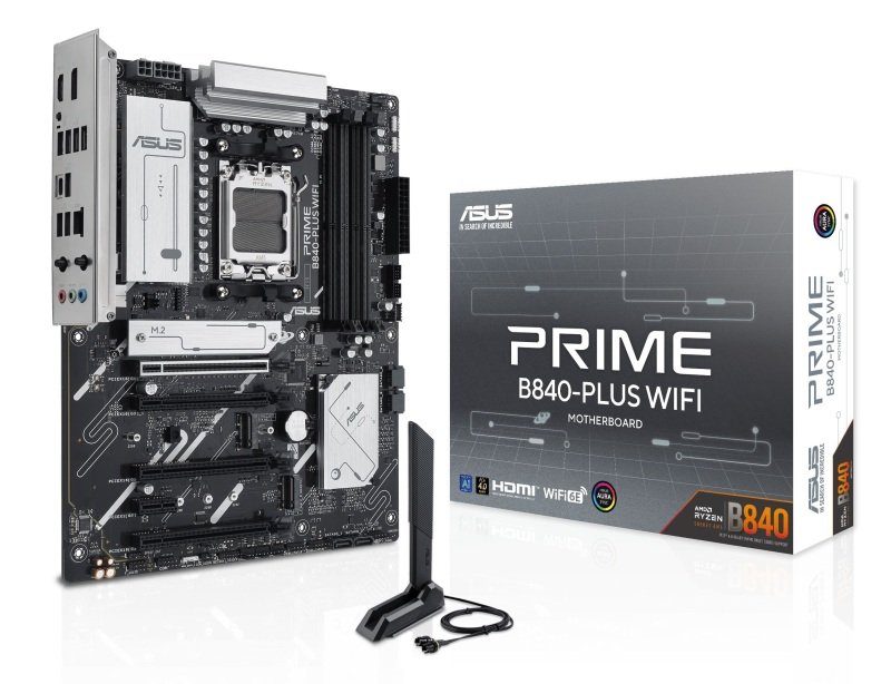 ASUS AMD PRIME B840-PLUS WIFI AM5 DDR5 ATX Gaming Motherboard