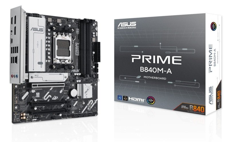 ASUS AMD PRIME B840M-A-CSM AM5 DDR5 Micro ATX Motherboard