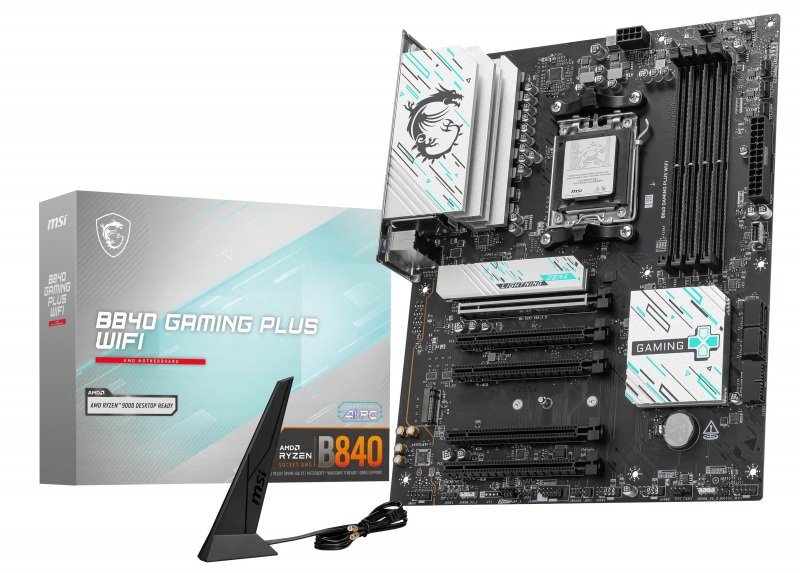 MSI AMD B840 GAMING PLUS WIFI AM5 DDR5 ATX Gaming Motherboard