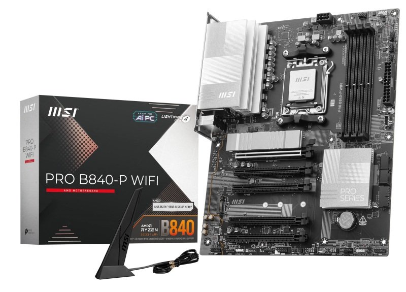 MSI AMD PRO B840-P WIFI AM5 DDR5 ATX Gaming Motherboard
