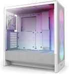 NZXT H5 Flow RGB Mid Tower ATX Gaming PC Case - White