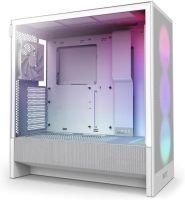 NZXT H5 Flow RGB Mid Tower ATX Gaming PC Case - White