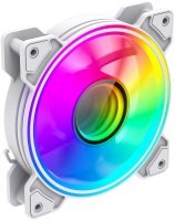 GameMax Infinity RGB 120mm PC Case Fan - White