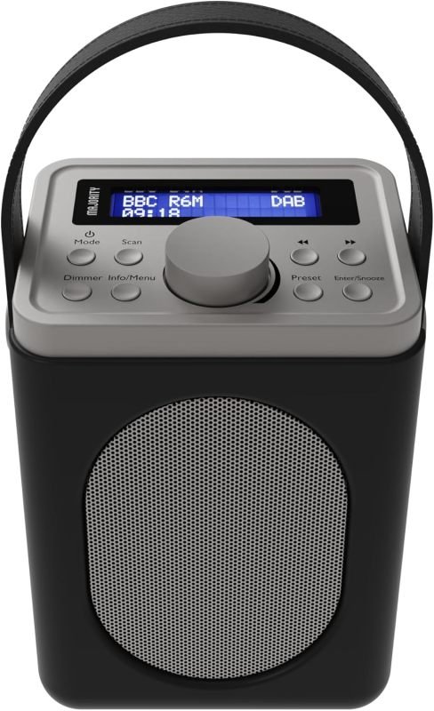 Majority Little Shelford Bluetooth DAB Radio - Black / Grey