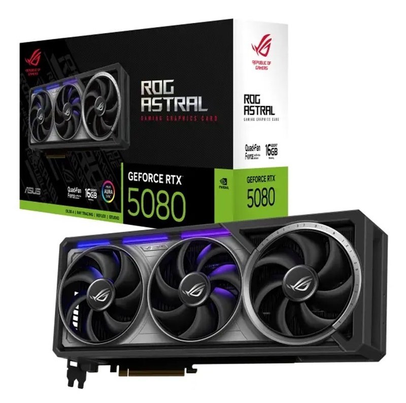 ASUS NVIDIA GeForce RTX 5080 ROG ASTRAL Graphics Card for Gaming - 16GB