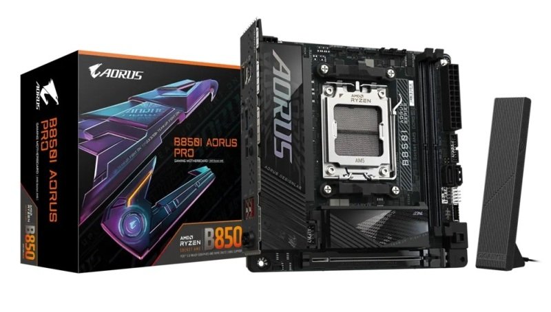 Gigabyte AMD B850I AORUS PRO AM5 Mini ITX DDR5 Motherboard