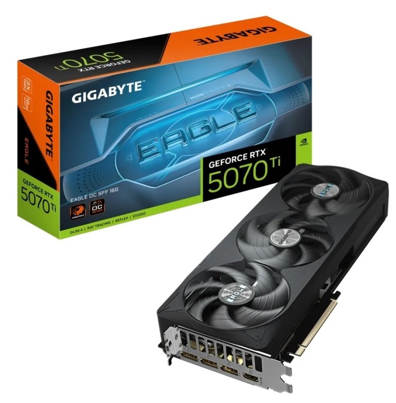 Gigabyte NVIDIA GeForce RTX 5070 Ti EAGLE OC SFF Graphics Card for Gaming - 16GB