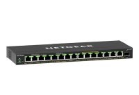 EXDISPLAY Netgear GS316EPP Plus 16-Port Smart Managed Desktop Gigabit PoE+ Switch w/ 1 x 1Gbps SFP Port - 231W
