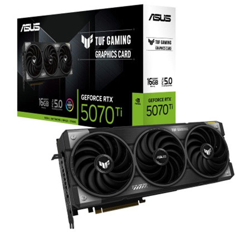 ASUS NVIDIA GeForce RTX 5070 Ti TUF GAMING Graphics Card for Gaming - 16GB