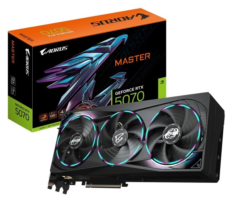 Gigabyte NVIDIA GeForce RTX 5070 AORUS Graphics Card for Gaming - 12GB
